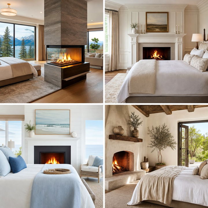 30 Cozy Bedroom Wood Burning Fireplace Ideas for Winter