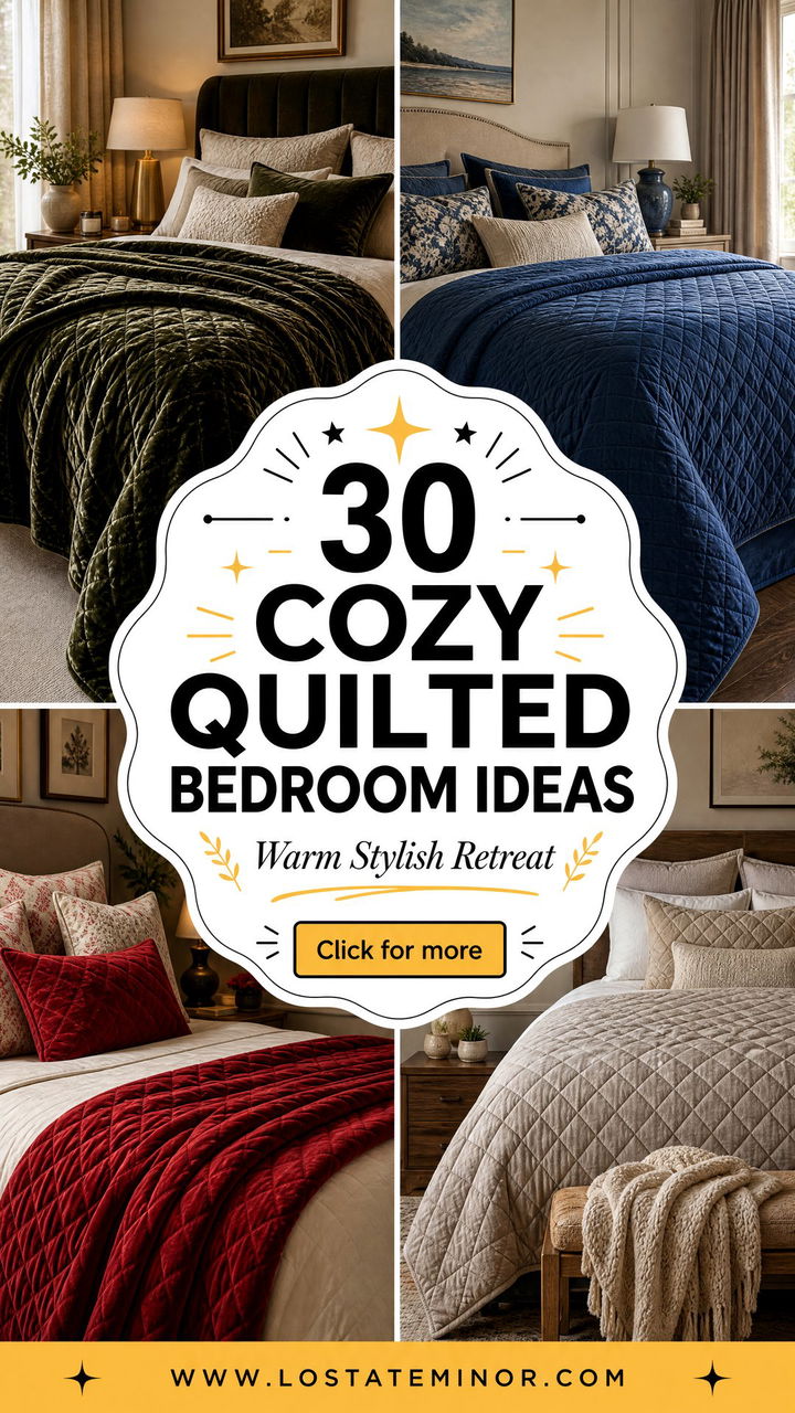 30 Cozy Quilted Bedroom Ideas for a Warm and Stylish Retreat - 30 Cozy Quilted Bedroom Ideas for a Warm and Stylish Retreat