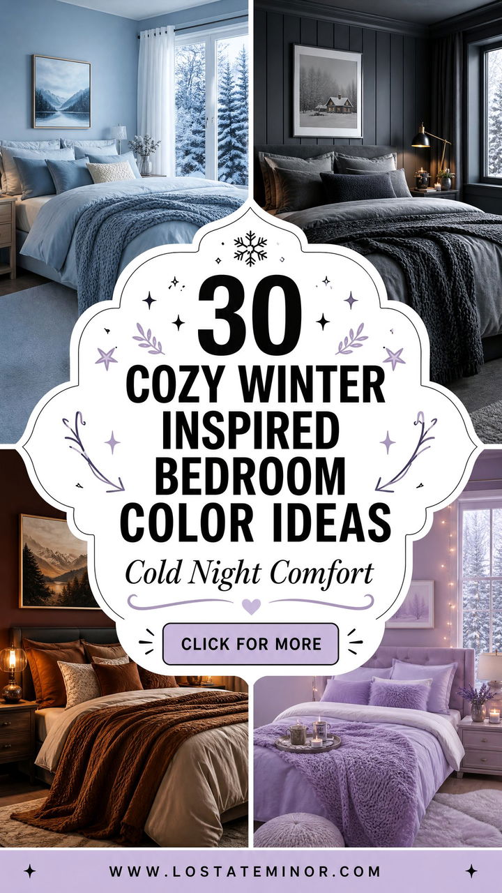 30 Cozy Winter Inspired Bedroom Color Ideas for Cold Nights - 30 Cozy Winter Inspired Bedroom Color Ideas for Cold Nights