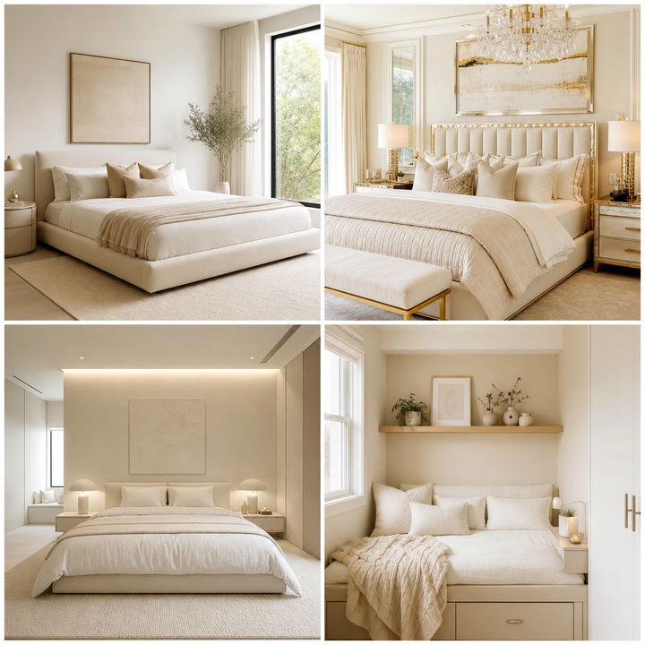 30 Cream Bedroom Decor Ideas for a Calm and Elegant Space