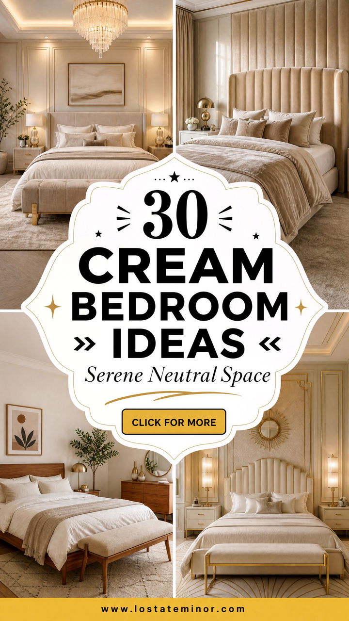 30 Cream Bedroom Ideas to Create a Serene and Neutral Space - 30 Cream Bedroom Ideas to Create a Serene and Neutral Space