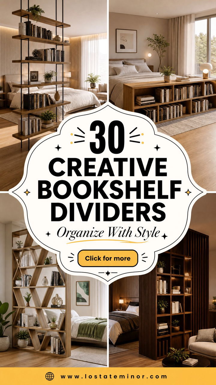 30 Creative Bedroom Bookshelf Dividers for Better Organization - 30 Creative Bedroom Bookshelf Dividers for Better Organization