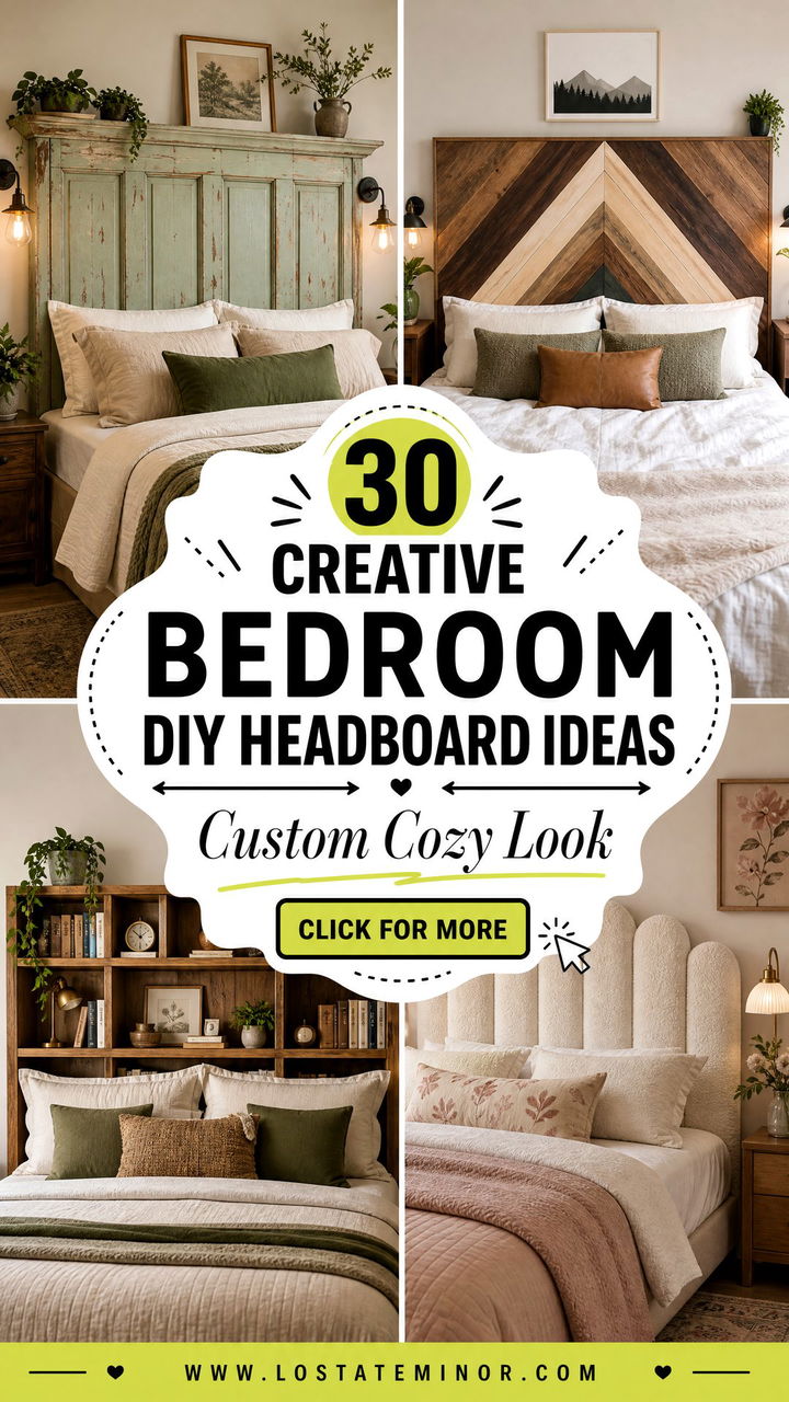 30 Creative Bedroom DIY Headboard Ideas for a Custom Look - 30 Creative Bedroom DIY Headboard Ideas for a Custom Look