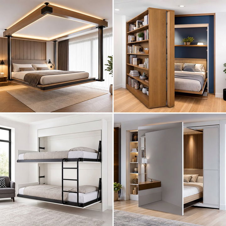 30 Creative Bedroom Hidden Bed Ideas to Save Your Space