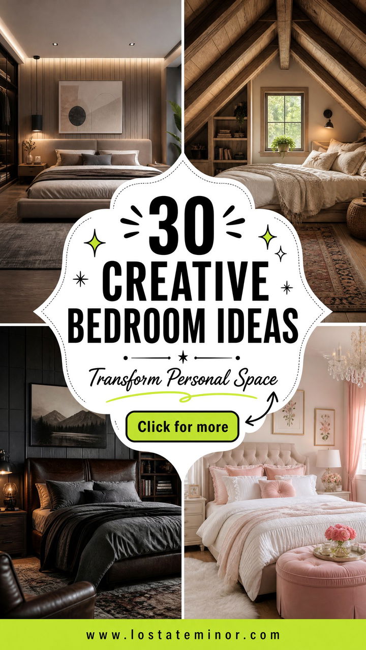 30 Creative Bedroom Ideas to Transform Your Personal Space - 30 Creative Bedroom Ideas to Transform Your Personal Space