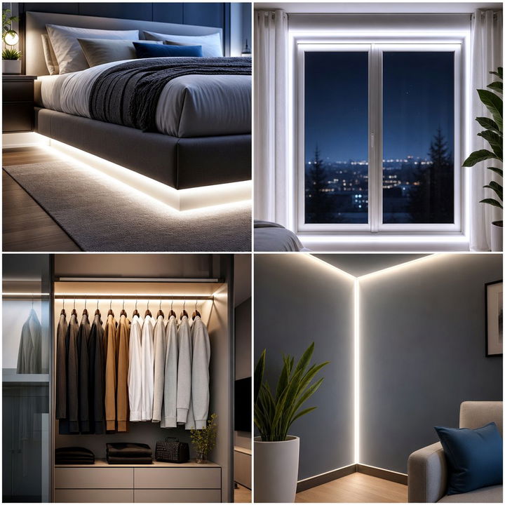 30 Creative Bedroom LED Strip Lights Ideas for Ambiance