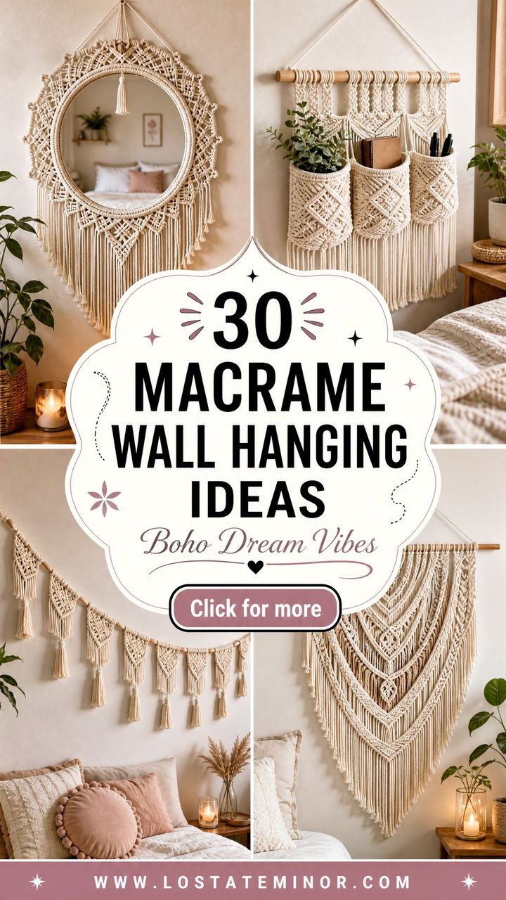 30 Creative Bedroom Macrame Wall Hangings for Boho Decor - 30 Creative Bedroom Macrame Wall Hangings for Boho Decor