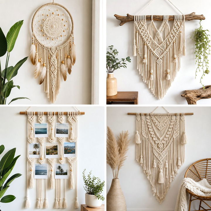 30 Creative Bedroom Macrame Wall Hangings for Boho Decor