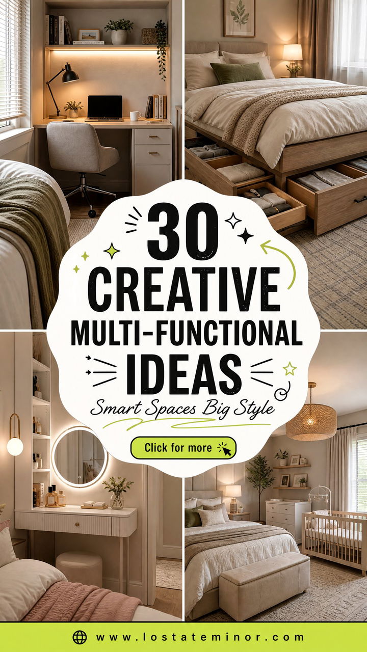 30 Creative Bedroom Multi-functional Ideas for Every Home - 30 Creative Bedroom Multi-functional Ideas for Every Home