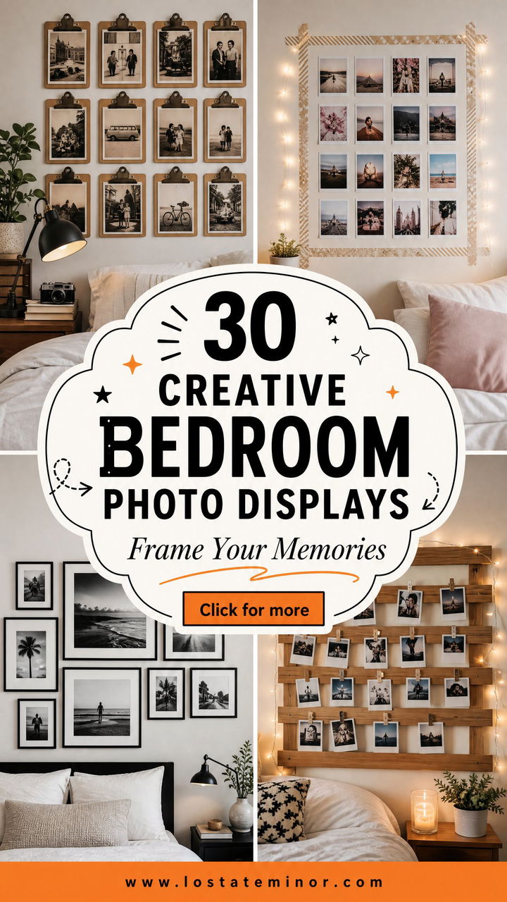 30 Creative Bedroom Photo Displays to Frame Your Memories - 30 Creative Bedroom Photo Displays to Frame Your Memories