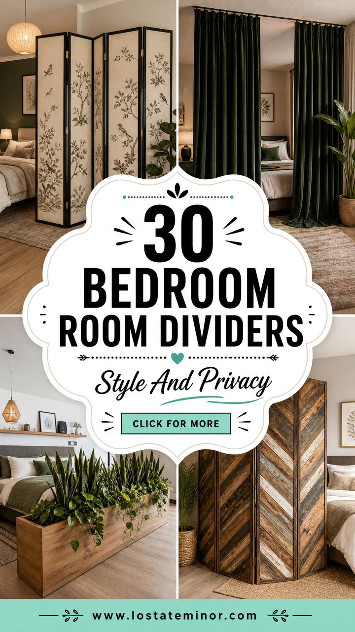 30 Creative Bedroom Room Dividers for Style and Privacy - 30 Creative Bedroom Room Dividers for Style and Privacy