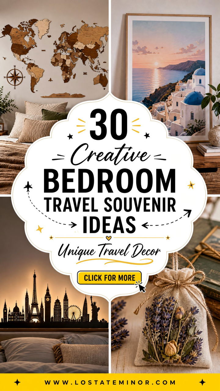 30 Creative Bedroom Travel Souvenir Ideas for Unique Decor - 30 Creative Bedroom Travel Souvenir Ideas for Unique Decor