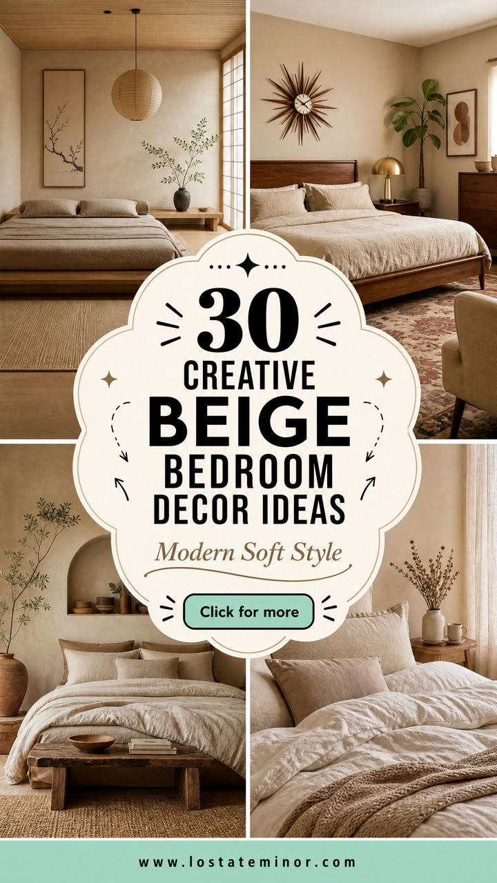 30 Creative Beige Bedroom Decor Ideas for a Modern Space - 30 Creative Beige Bedroom Decor Ideas for a Modern Space