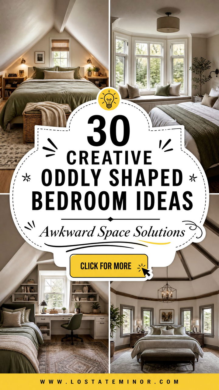 30 Creative Oddly Shaped Bedroom Ideas for Awkward Spaces - 30 Creative Oddly Shaped Bedroom Ideas for Awkward Spaces