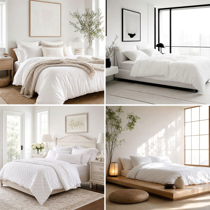 30 Crisp Bedroom White Bedding Ideas for a Fresh Look