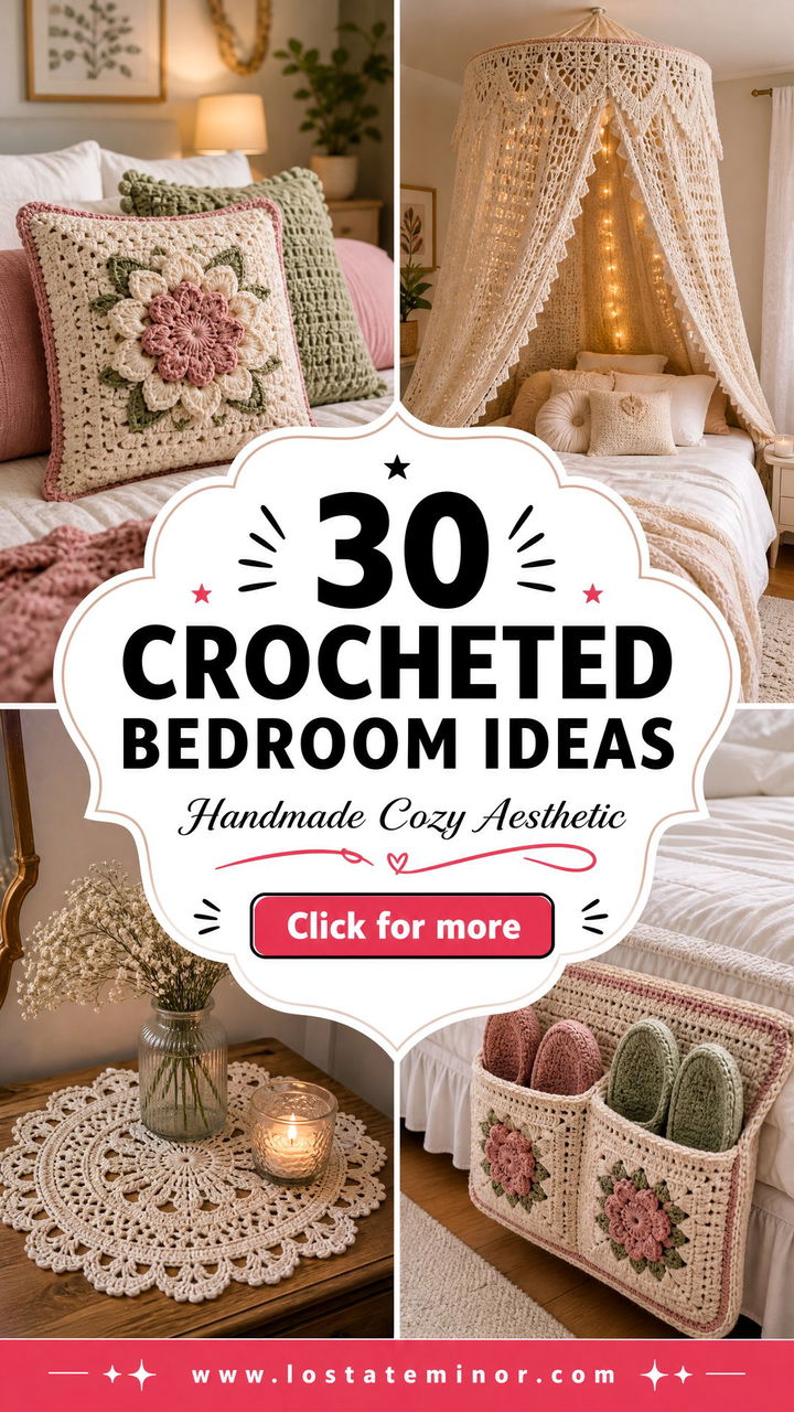 30 Crocheted Bedroom Ideas for a Handmade and Cozy Aesthetic - 30 Crocheted Bedroom Ideas for a Handmade and Cozy Aesthetic
