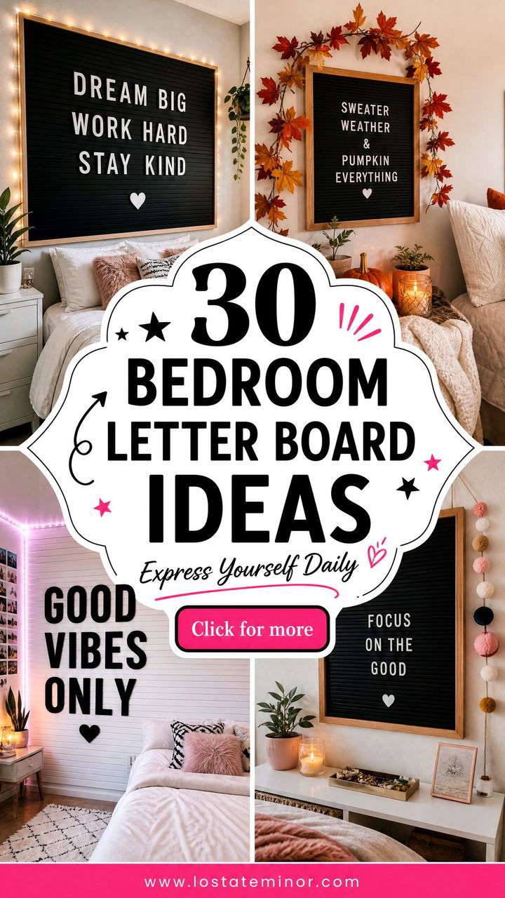 30 Cute Bedroom Letter Boards for Personal Expressions - 30 Cute Bedroom Letter Boards for Personal Expressions