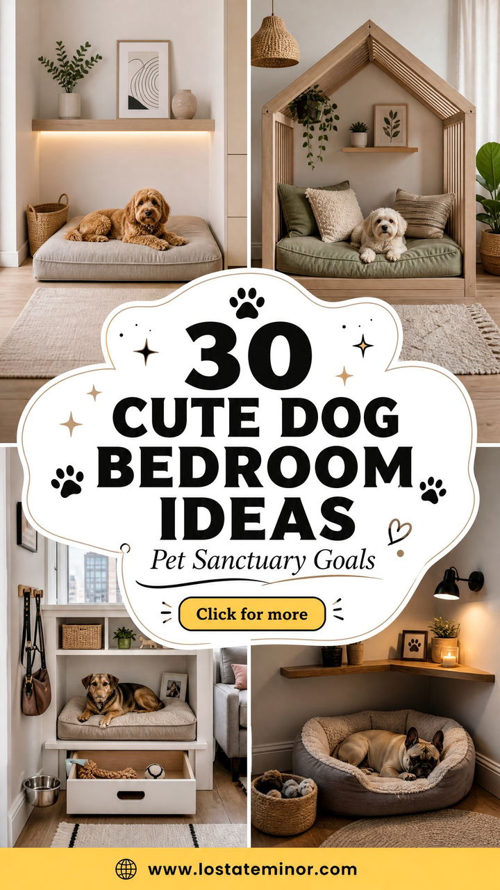 30 Cute Dog Bedroom Ideas for the Ultimate Pet Sanctuary - 30 Cute Dog Bedroom Ideas for the Ultimate Pet Sanctuary