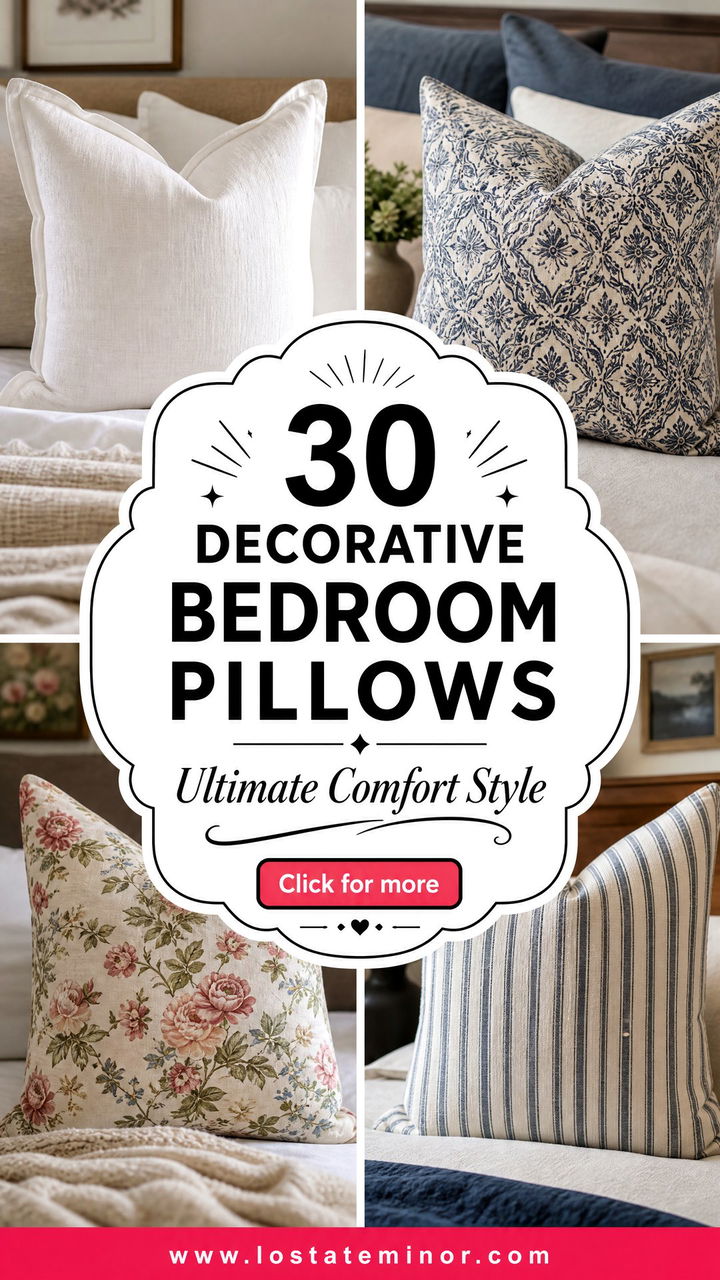 30 Decorative Bedroom Pillows for Ultimate Comfort and Style - 30 Decorative Bedroom Pillows for Ultimate Comfort and Style