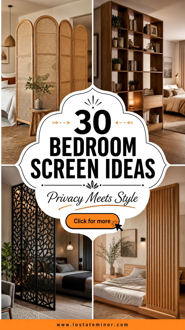30 Decorative Bedroom Screen Ideas for Privacy and Style - 30 Decorative Bedroom Screen Ideas for Privacy and Style