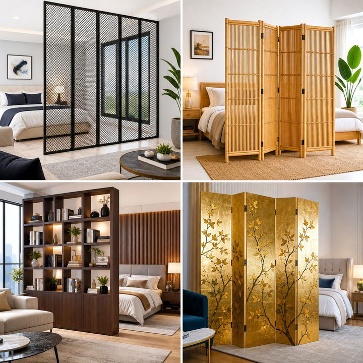 30 Decorative Bedroom Screen Ideas for Privacy and Style