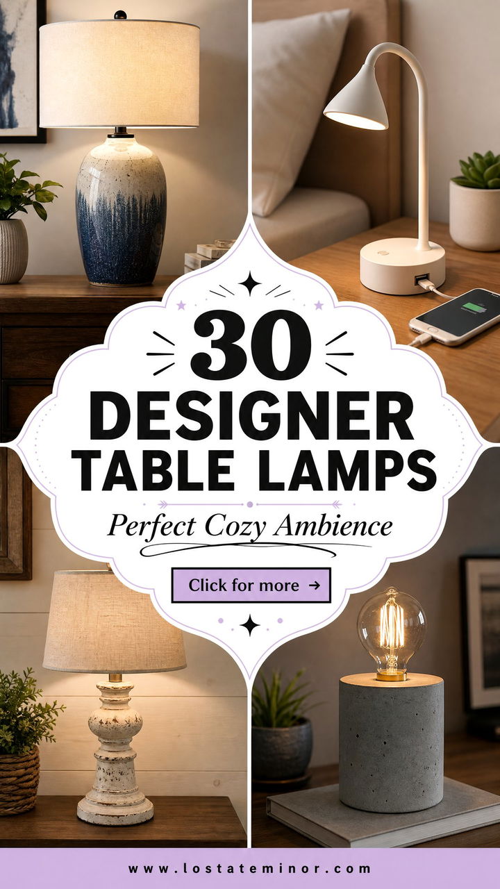 30 Designer Bedroom Table Lamps for the Perfect Ambience - 30 Designer Bedroom Table Lamps for the Perfect Ambience