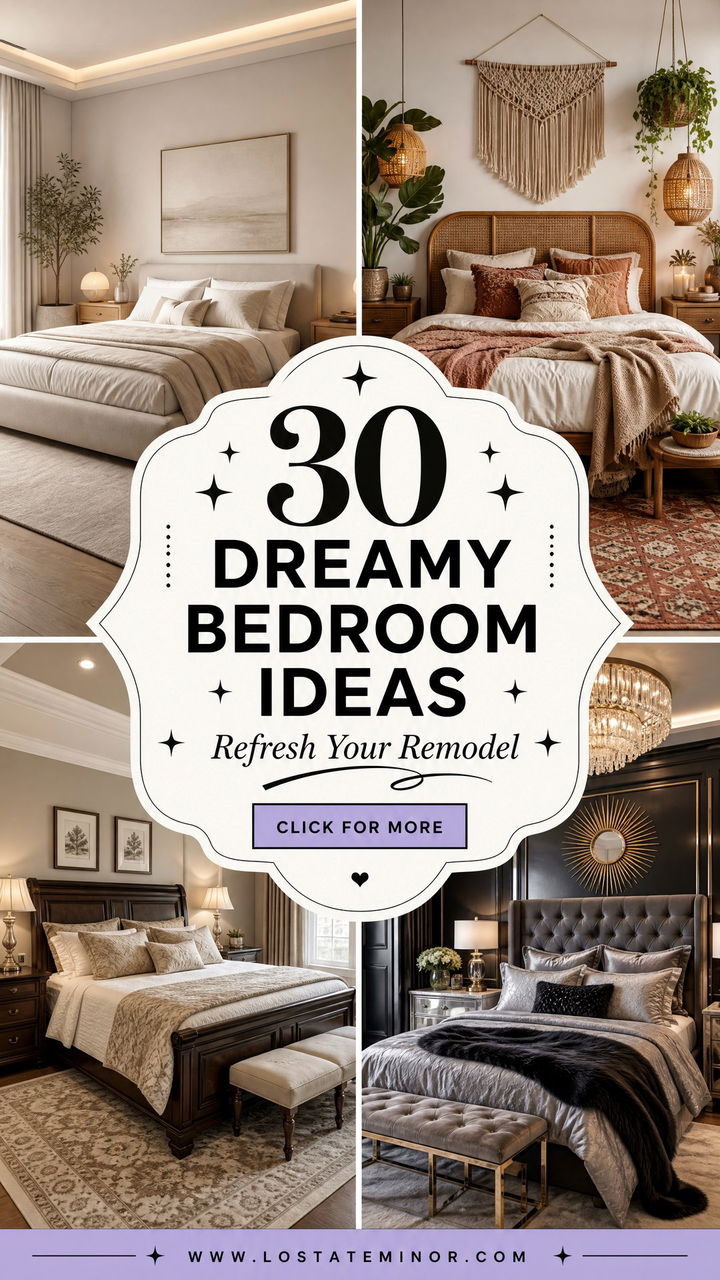 30 Dreamy Bedroom Inspiration Ideas for Your Next Remodel - 30 Dreamy Bedroom Inspiration Ideas for Your Next Remodel
