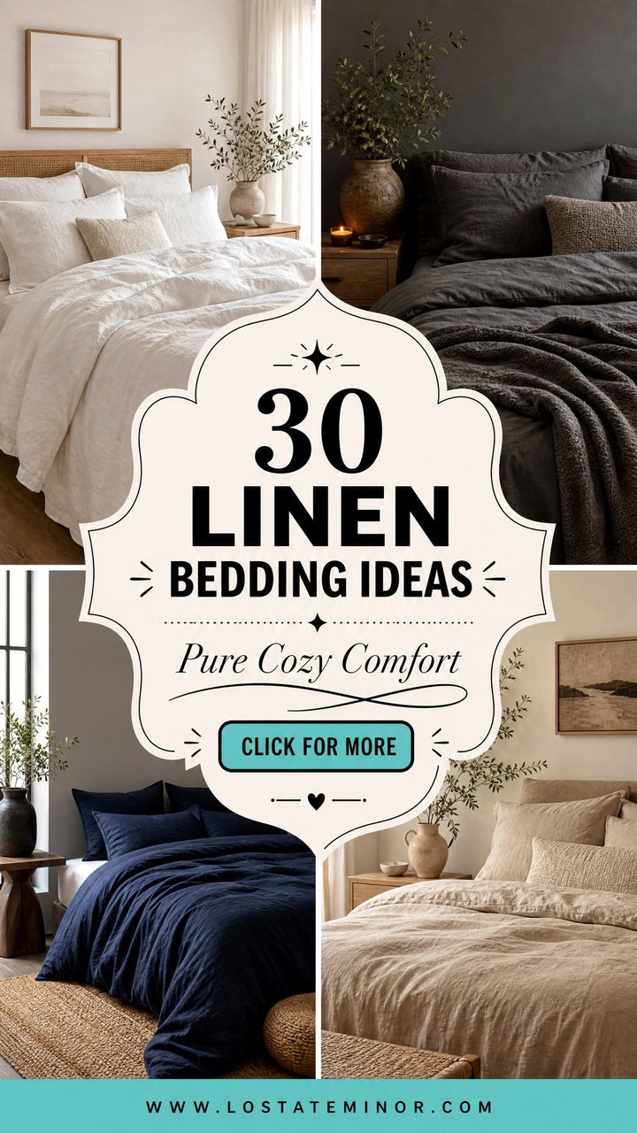30 Dreamy Bedroom Linen Bedding Ideas for Pure Comfort - 30 Dreamy Bedroom Linen Bedding Ideas for Pure Comfort