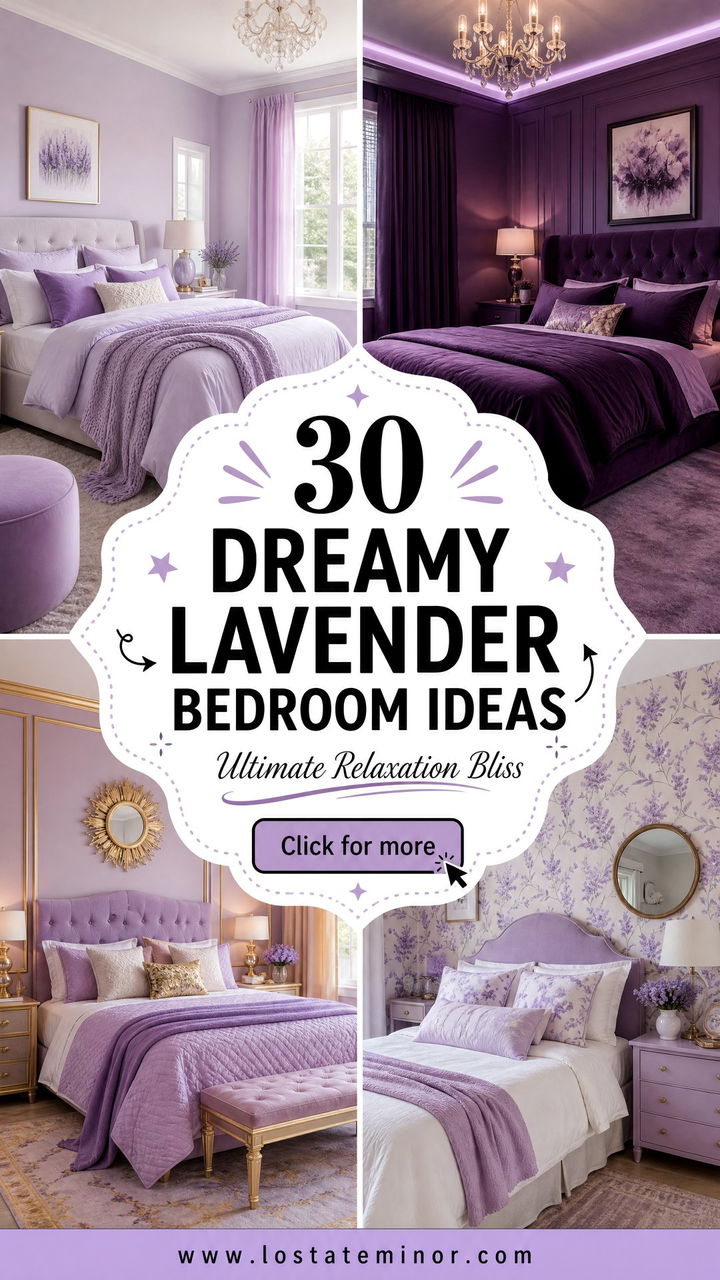 30 Dreamy Lavender Bedroom Ideas for Ultimate Relaxation - 30 Dreamy Lavender Bedroom Ideas for Ultimate Relaxation
