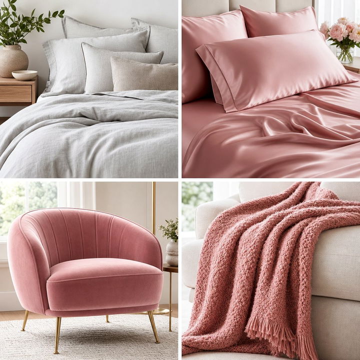 30 Dusty Rose and Gray Bedroom Ideas for a Soft, Calm Vibe