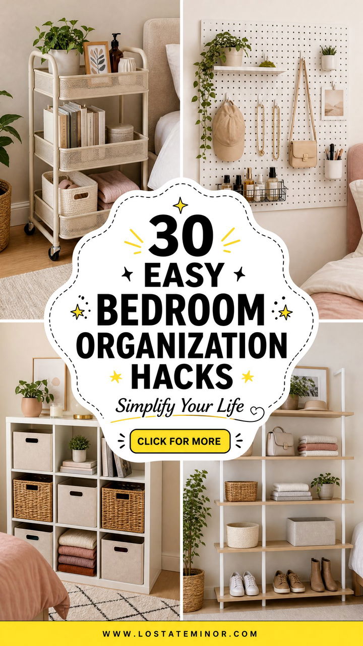 30 Easy Bedroom Organization Hacks to Simplify Your Life - 30 Easy Bedroom Organization Hacks to Simplify Your Life