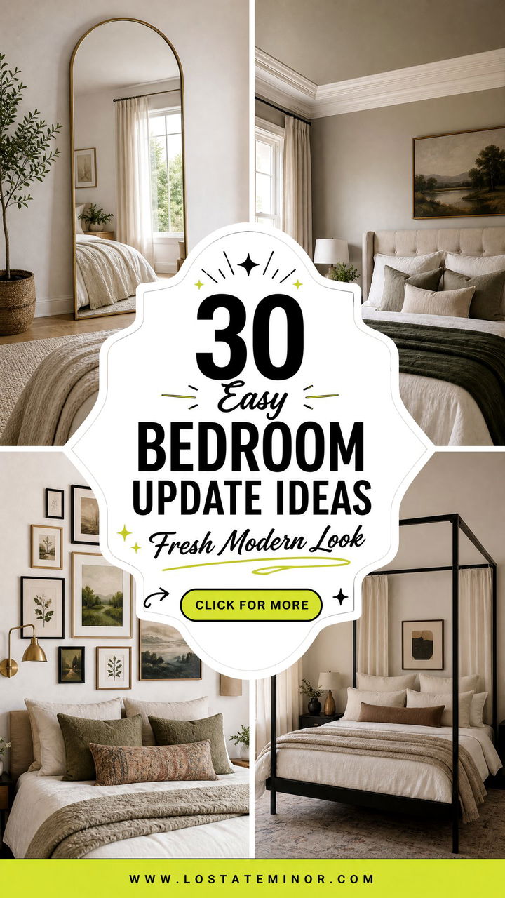 30 Easy Bedroom Update Ideas for a Fresh and Modern Look - 30 Easy Bedroom Update Ideas for a Fresh and Modern Look