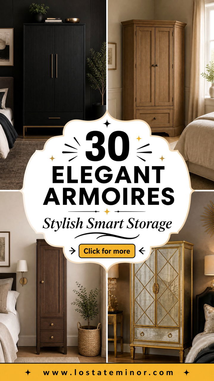 30 Elegant Bedroom Armoires for Style and Smart Storage - 30 Elegant Bedroom Armoires for Style and Smart Storage