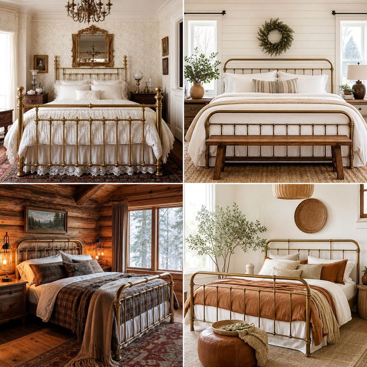 30 Elegant Bedroom Brass Beds for a Timeless, Classic Look