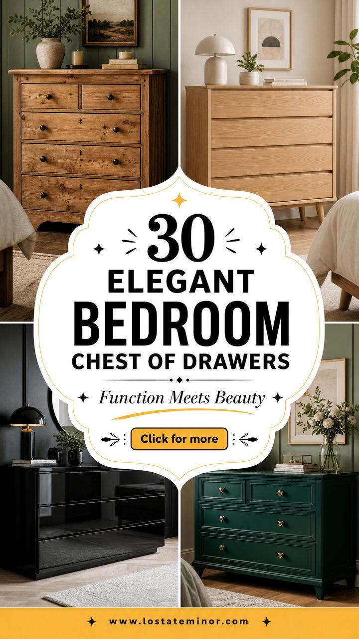 30 Elegant Bedroom Chest of Drawers for Functional Storage - 30 Elegant Bedroom Chest of Drawers for Functional Storage