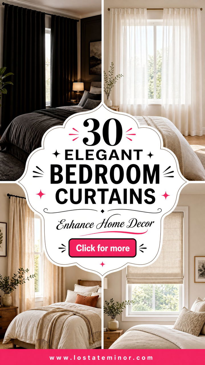 30 Elegant Bedroom Curtains to Enhance Your Home Decor - 30 Elegant Bedroom Curtains to Enhance Your Home Decor