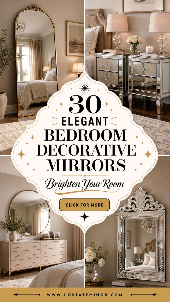 30 Elegant Bedroom Decorative Mirrors to Brighten Your Room - 30 Elegant Bedroom Decorative Mirrors to Brighten Your Room