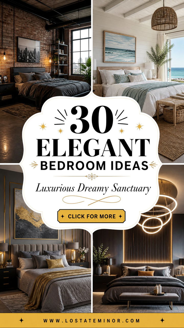 30 Elegant Bedroom Ideas to Create a Luxurious Sanctuary - 30 Elegant Bedroom Ideas to Create a Luxurious Sanctuary