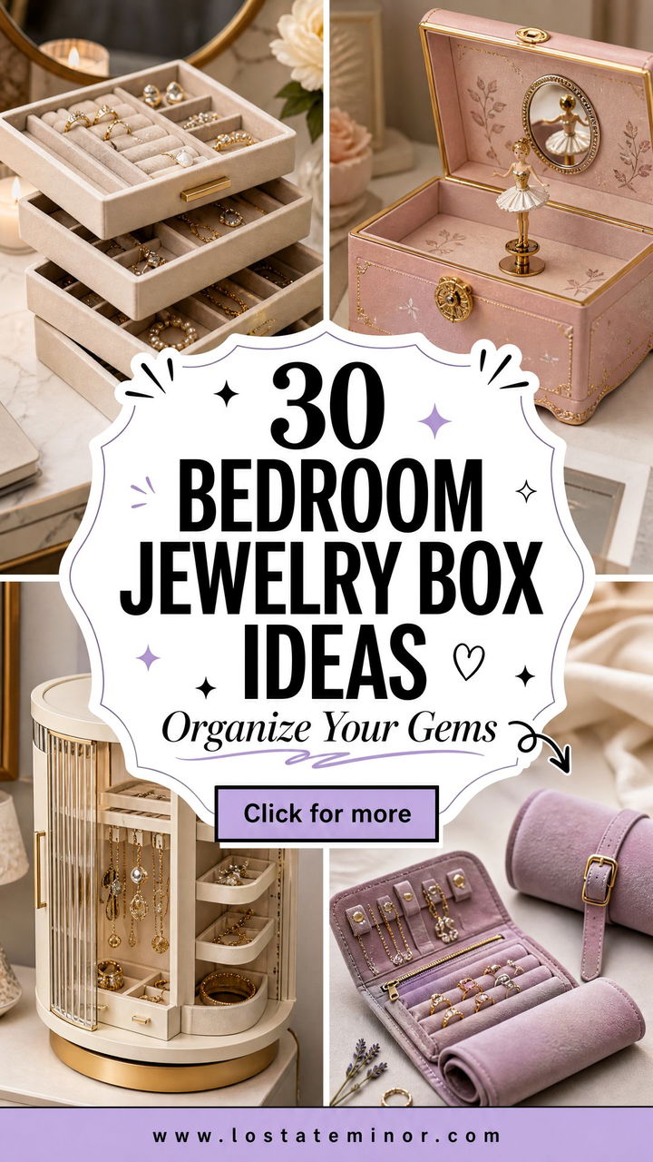 30 Elegant Bedroom Jewelry Boxes to Organize Your Gems - 30 Elegant Bedroom Jewelry Boxes to Organize Your Gems