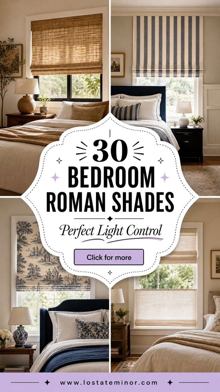 30 Elegant Bedroom Roman Shades for Perfect Light Control - 30 Elegant Bedroom Roman Shades for Perfect Light Control