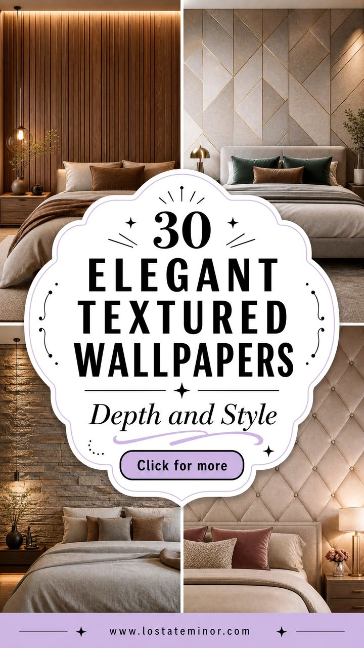 30 Elegant Bedroom Textured Wallpapers for Depth and Style - 30 Elegant Bedroom Textured Wallpapers for Depth and Style