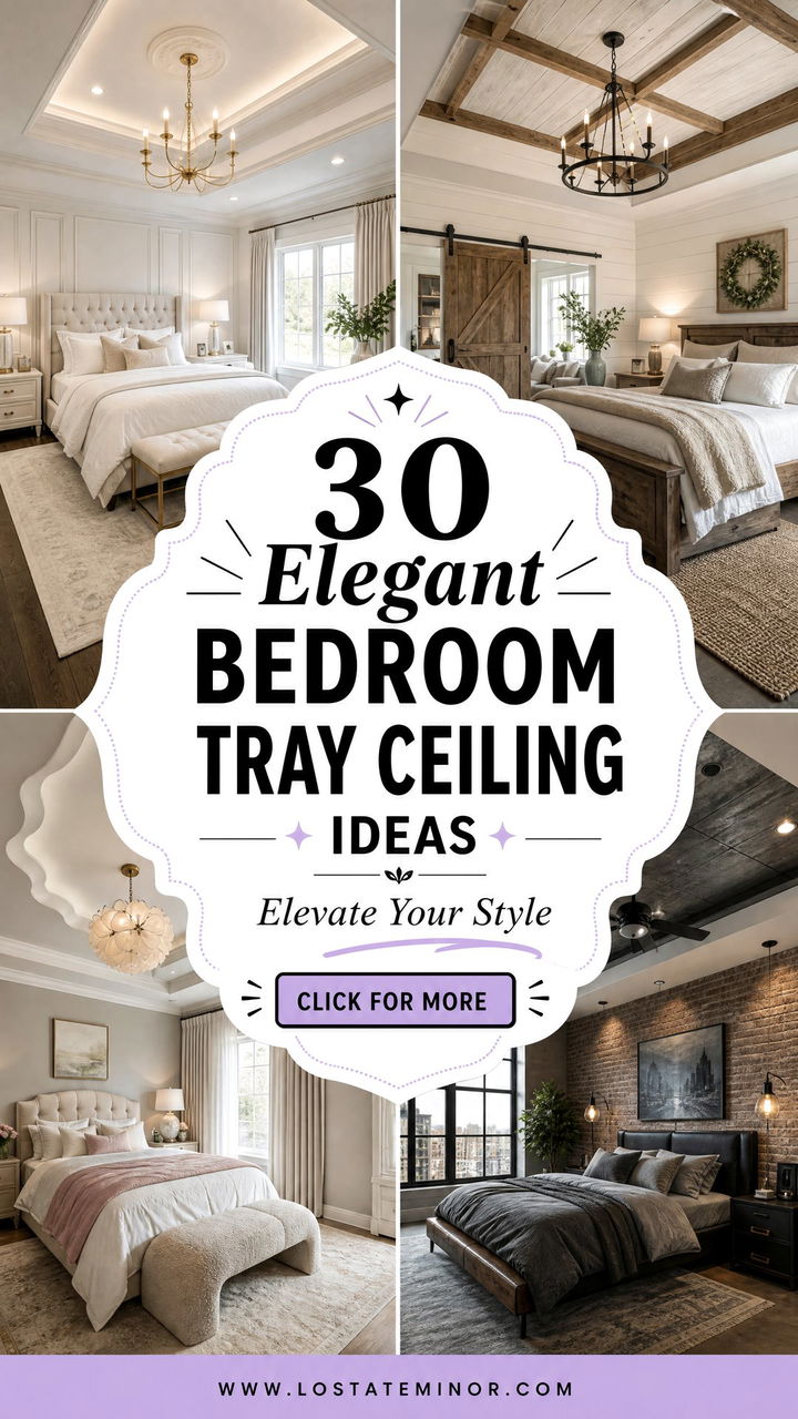 30 Elegant Bedroom Tray Ceiling Ideas to Elevate Your Style - 30 Elegant Bedroom Tray Ceiling Ideas to Elevate Your Style