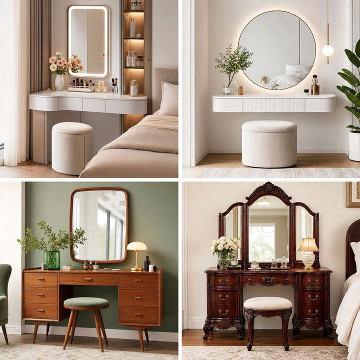 30 Elegant Bedroom Vanity Tables for Your Morning Routine