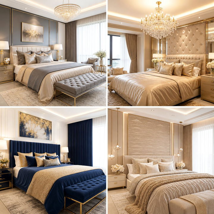 30 Elegant Champagne Bedroom Ideas for a Radiant Space
