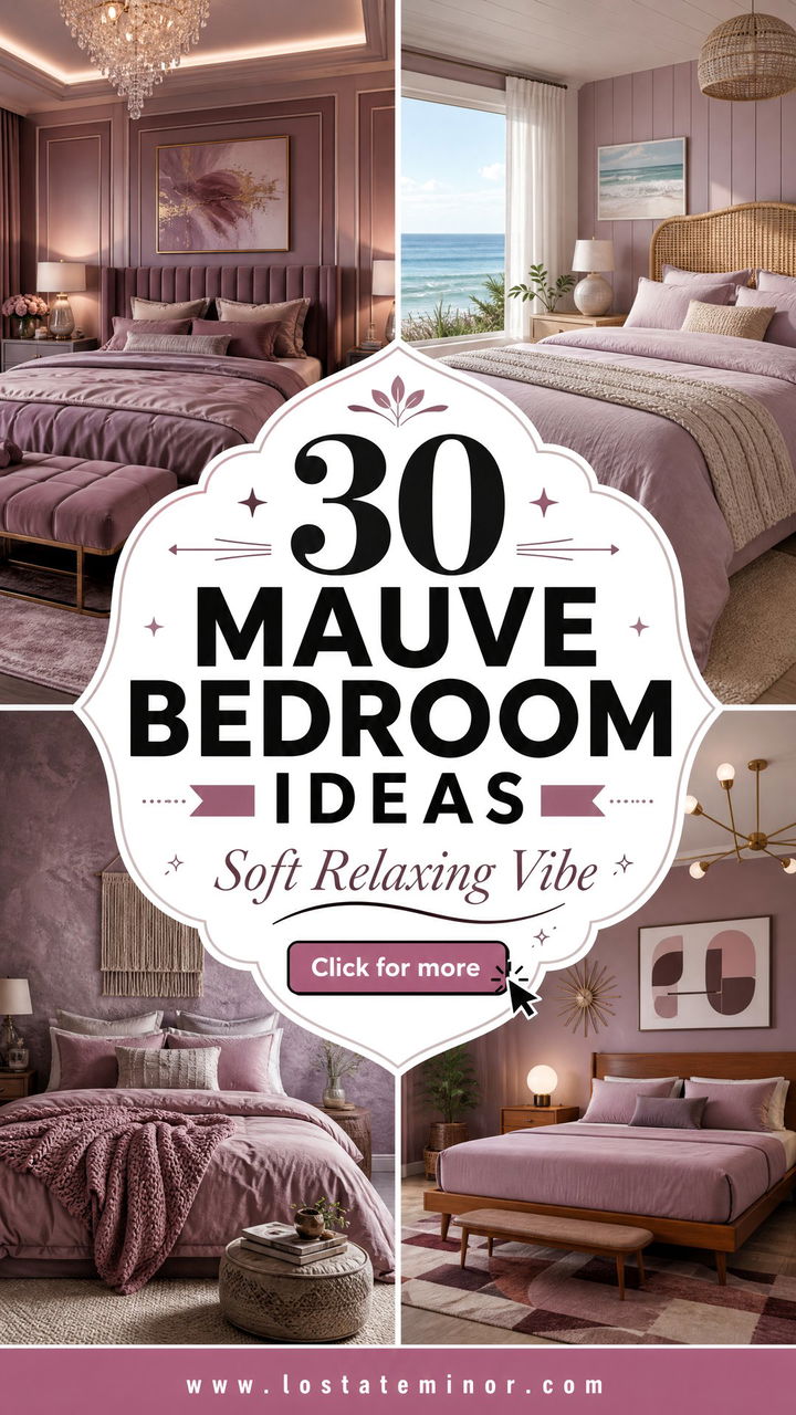 30 Elegant Mauve Bedroom Ideas for a Soft and Relaxing Vibe - 30 Elegant Mauve Bedroom Ideas for a Soft and Relaxing Vibe