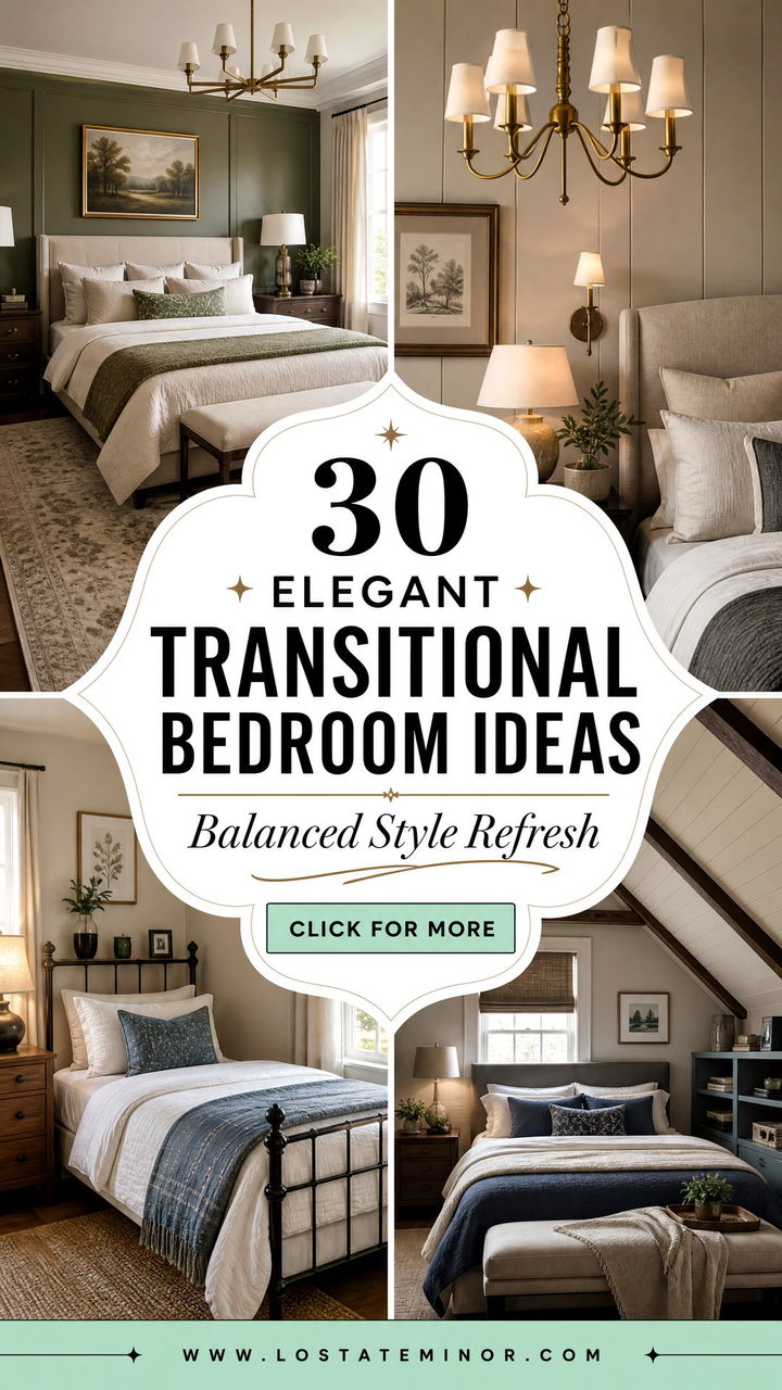 30 Elegant Transitional Bedroom Ideas for a Balanced Style - 30 Elegant Transitional Bedroom Ideas for a Balanced Style