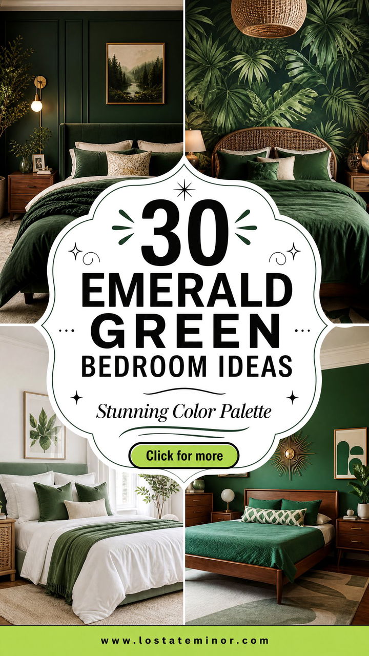 30 Emerald Green Bedroom Ideas for a Stunning Color Palette - 30 Emerald Green Bedroom Ideas for a Stunning Color Palette