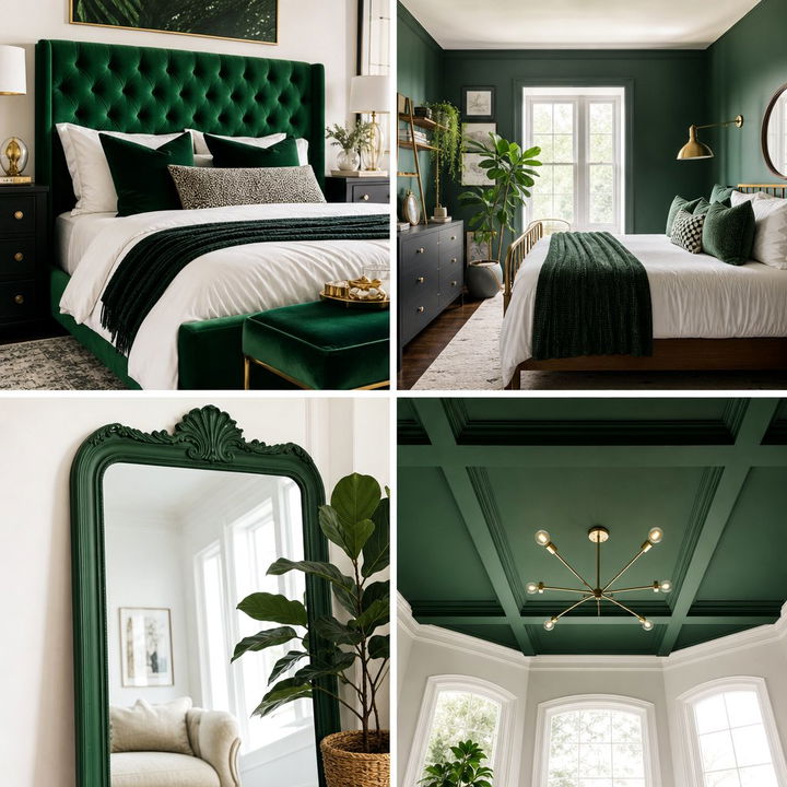 30 Emerald Green Bedroom Ideas for a Stunning Color Palette