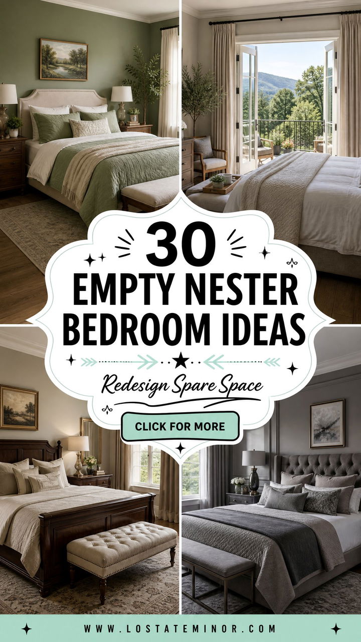 30 Empty Nester Bedroom Ideas to Redesign Your Spare Space - 30 Empty Nester Bedroom Ideas to Redesign Your Spare Space