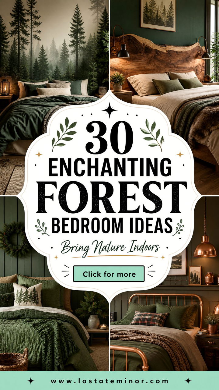 30 Enchanting Forest Bedroom Ideas to Bring Nature Indoors - 30 Enchanting Forest Bedroom Ideas to Bring Nature Indoors